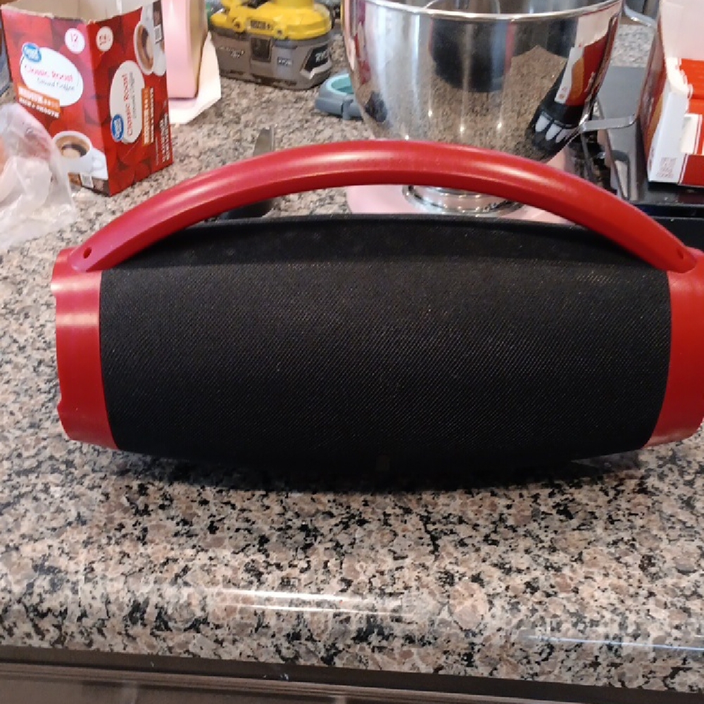 Pulse Portable Bluetooth Speaker in Red and Black